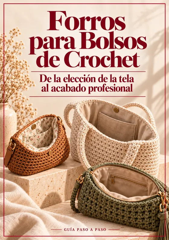 Portada del bono 1: Forros para Bolsos de Crochet